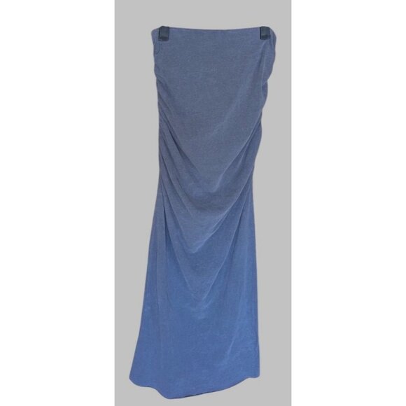 James Perse Recycled Brushed Jersey Blue Gray Pencil Skirt Size 00 XXS New W Tag - Picture 10 of 12
